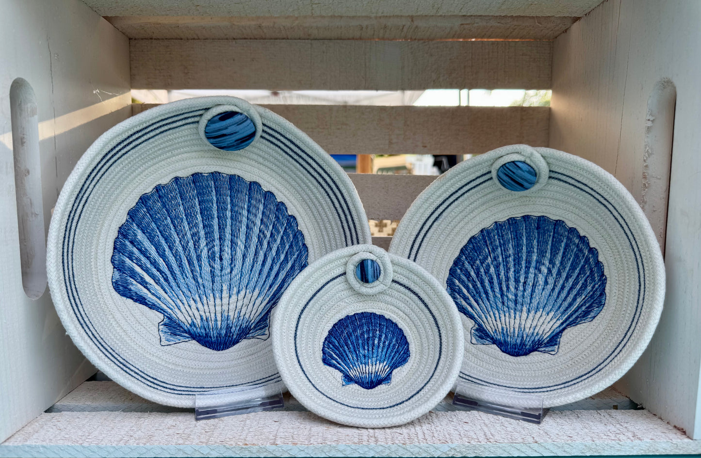 Shell Basket - Blue