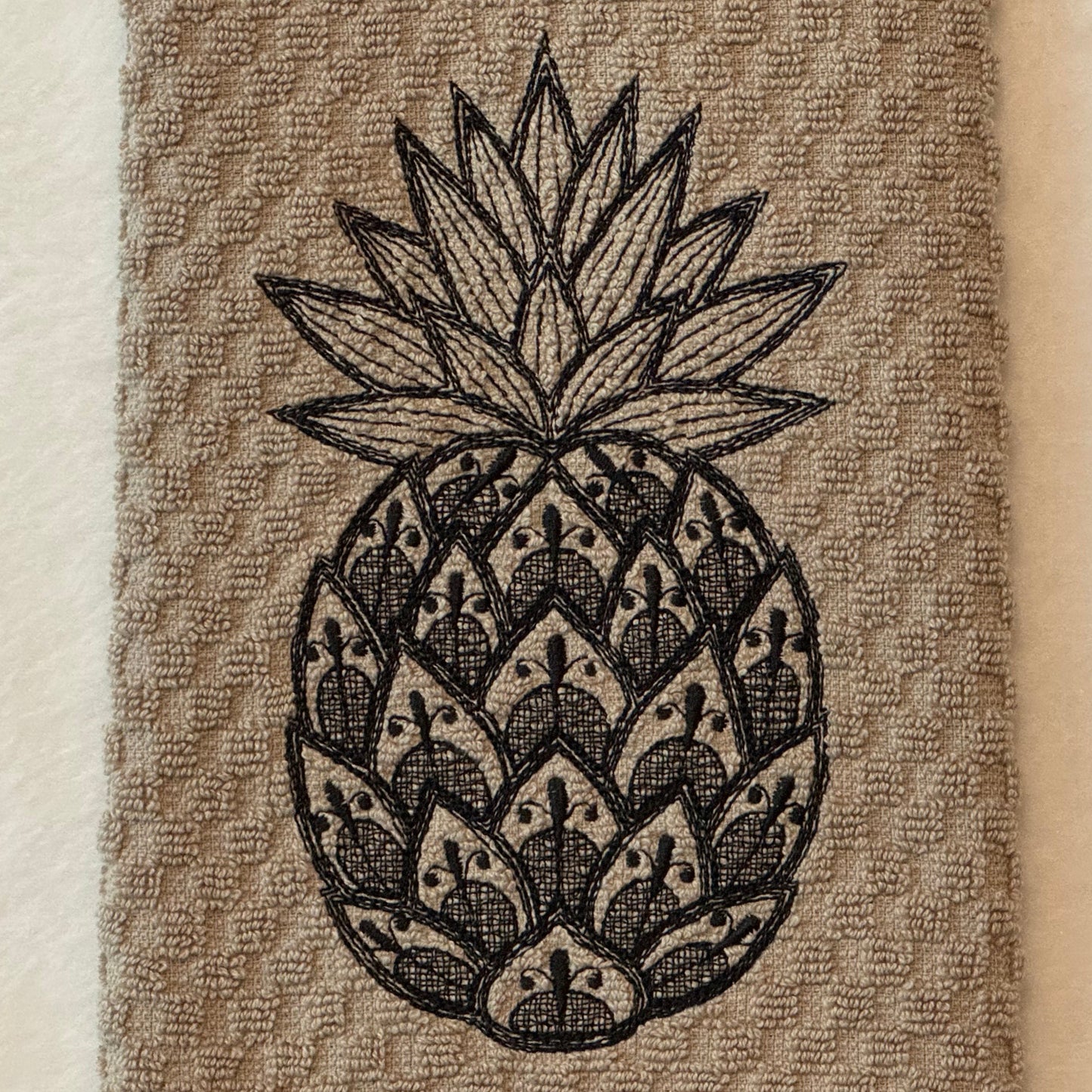 Pineapple on Colored Towel