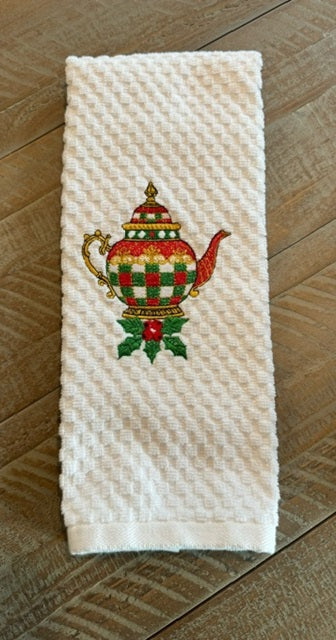 Christmas Teapot Towel