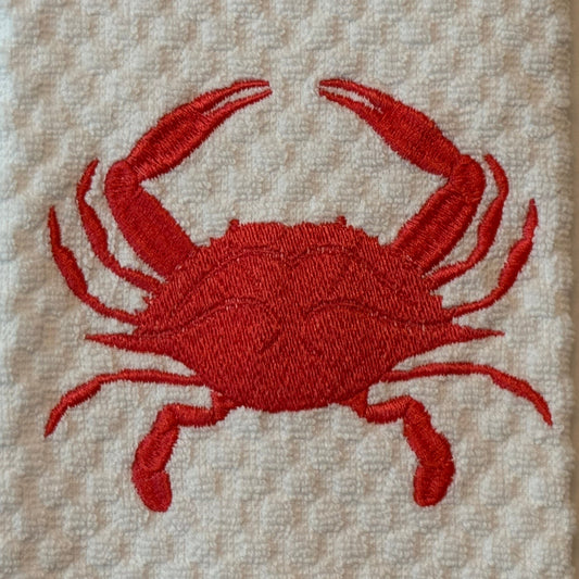 Red Crab Towel