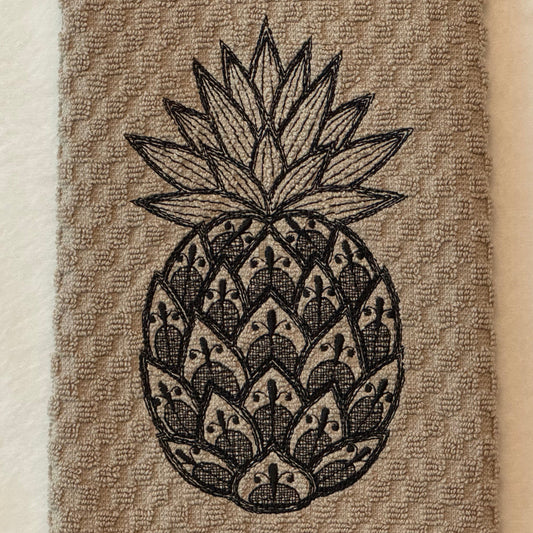 Pineapple on Colored Towel