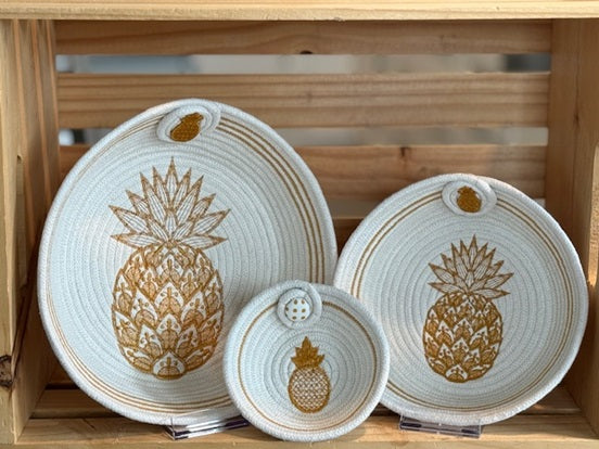 Pineapple Basket - Gold